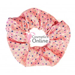 Elastic pentru par cu model color Cod ECD031BB Rose cu inimioare